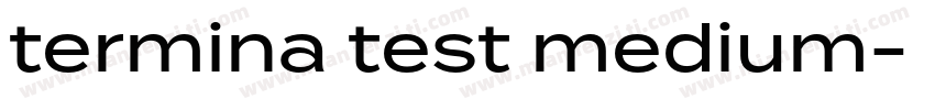 termina test medium字体转换